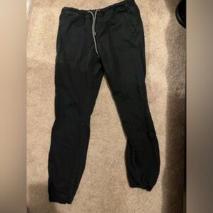 Men’s black jogger pants